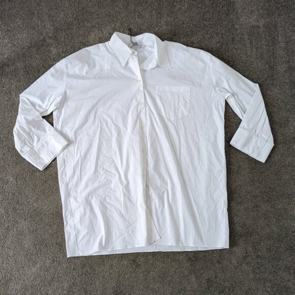 Zara Tops - Zara oversized button down tunic shirt size Medium dropped shoulder
